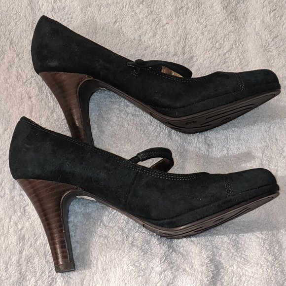 Naturalizer High Heels Marmot Spruce Green Suede  Size 7 - Picture 5 of 5